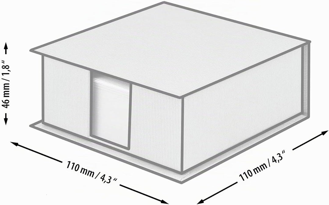 Rössler SOHO Zettelkasten | Notizzettel-Box | Schreibtisch-Organizer | Büro-Zubehör | Schreibtisch D