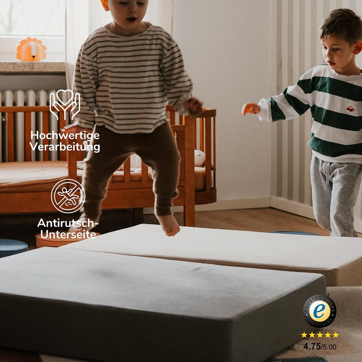 Cord Hüpfmatratze für Kinder – 107x70x17cm | Indoor Sprungmatte – Made in Germany | Weich, Sicher &