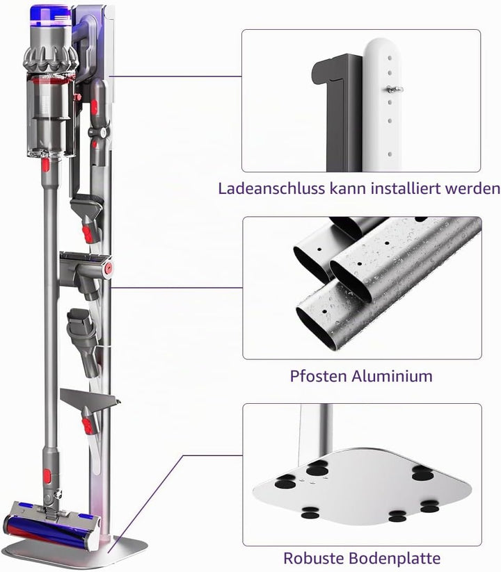 YanBan Kippsicherer Aufbewahrungsständer für Staubsauger aus Metall, kompatibel mit Dyson G5/V7/V8/V