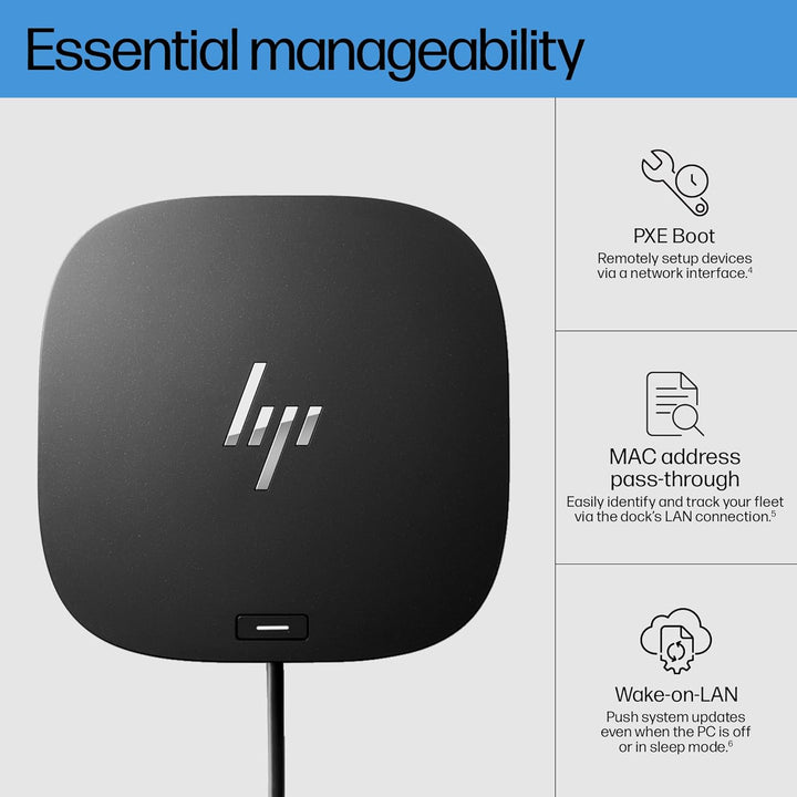 HP USB-C Dock G5-8-in-1-Adapter für USB-C &amp; Thunderbolt-Enabled Laptop, PCs &amp; Notebooks – Einzelkabe