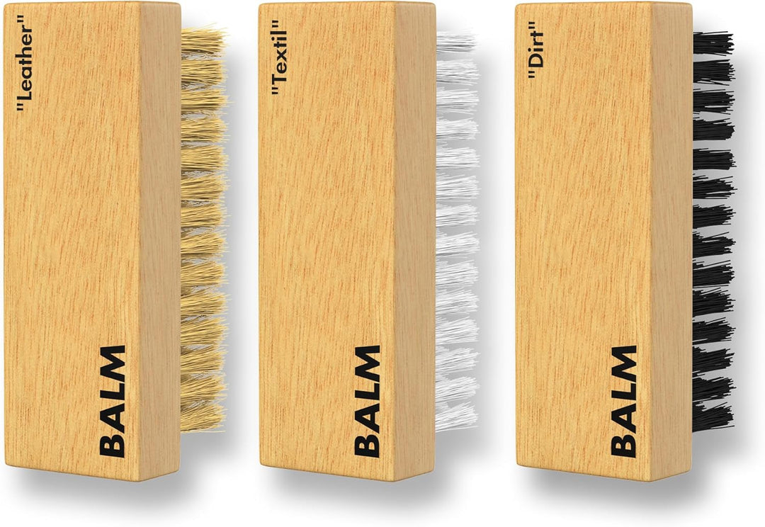 BALM Schuhputzsets – Premium Sneaker Reiniger & Schuhpflegeset für Leder, Textil, Suede, Nubuk etc –