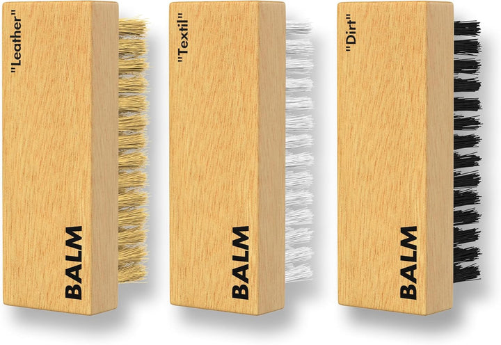 BALM Schuhputzsets – Premium Sneaker Reiniger & Schuhpflegeset für Leder, Textil, Suede, Nubuk etc –