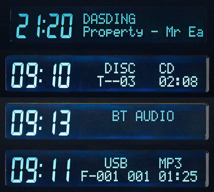 VR-Radio Radio CD: Digitalradio mit DAB+, FM, Bluetooth, CD, Audio-Player, USB-Port, 60 W (DAB Radio