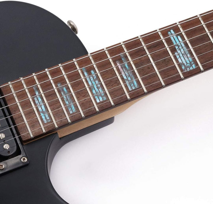 Scratches - Ice Blue Inlay Sticker für Akustik-, E-Gitarren &amp; Bass Griffbretter - Ultradünne Griffbr