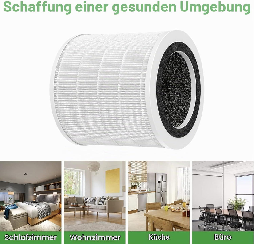 H7127 Ersatzfilter Kompatibel mit GoveeLife H7127 Mini Luftreiniger 3-in-1 H13 Ersatz HEPA Filter mi