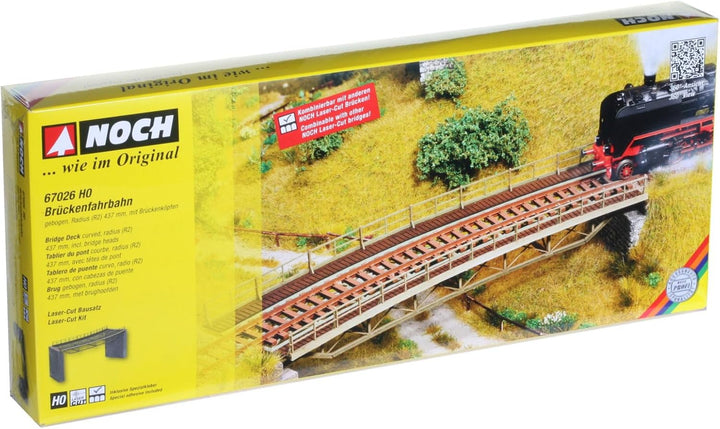 Noch 67026 - Brückenfahrbahn gebogen R2