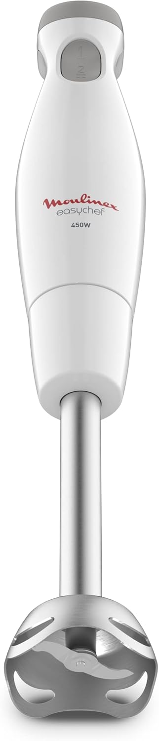Moulinex Easychef Stabmixer 2-in-1, 450 W Leistung, obust, robust, Zelkrom Klingen, 800 ml Becher un