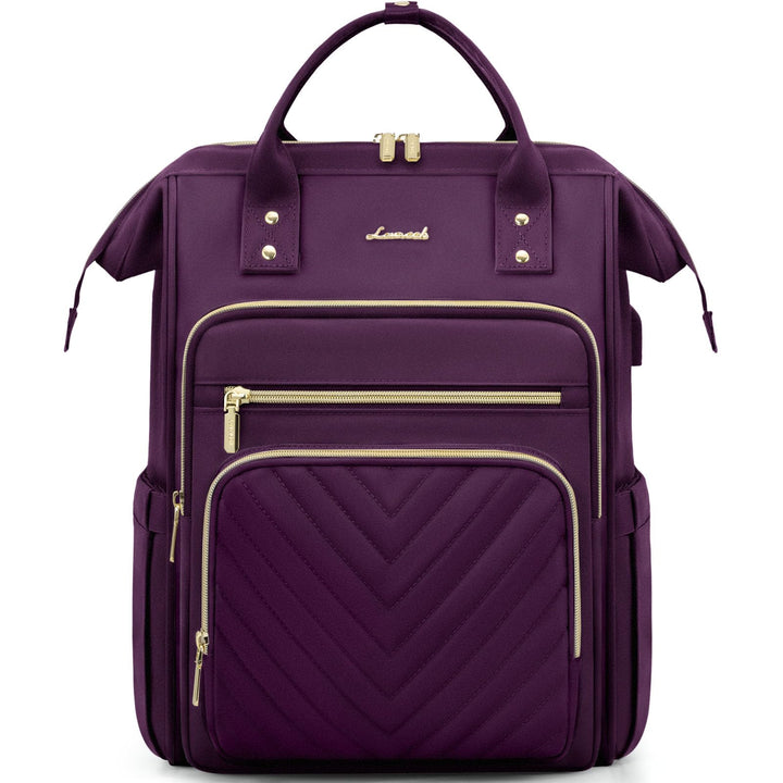 LOVEVOOK Rucksack Damen, 15,6 Zoll Laptop Schulrucksack Mädchen Wasserdicht, Elegant Reiserucksack T