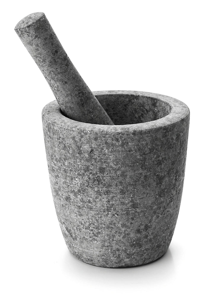 Lacor Mörser Und Stampfe Der Granit, Stein, Grau, 12 cm 12 x 12 x 12 cm, 12 x 12 x 12 cm