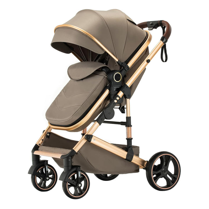 BEBBY 3-in-1 Kinderwagen KombiKinderwagen-Set 2-in-1 Buggy faltbar Luxus Hochlandschaft Neugeborenes
