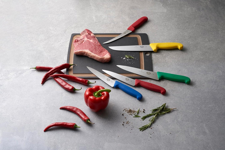 Victorinox Fibrox Kochmesser, Breites Universalmesser für Fleisch, Fisch, Gemüse und Kräuter, 19 cm,