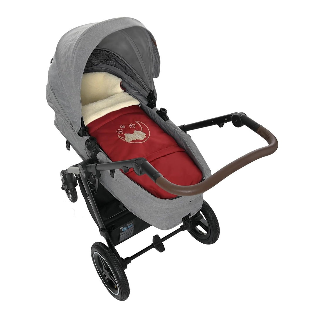 Winter Fusssack für Kinderwagen Babyschale Schlittensack Lammwollesack Baby Fusssack Kuschelsack Win
