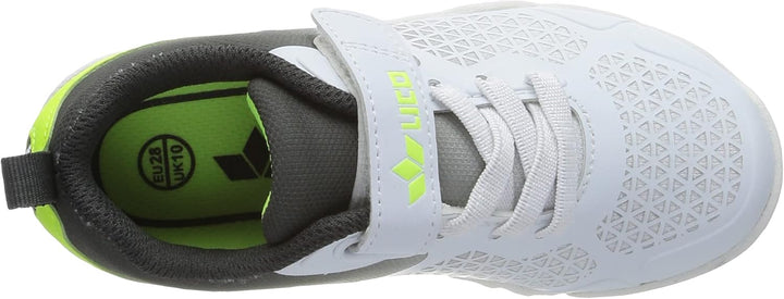Lico Unisex Kinder Kit Vs Hallenturnschuhe 29 EU Weiss Grau Lemon, 29 EU Weiss Grau Lemon