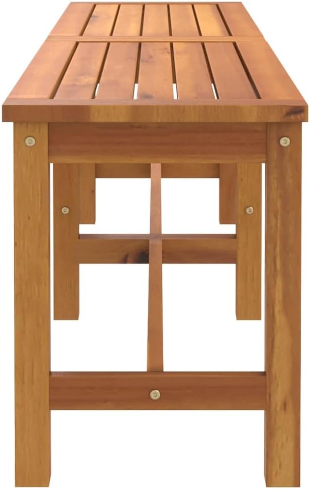 vidaXL Gartenbank 150x35x45 cm Massivholz Akazie 150 x 35 x 45 cm, 150 x 35 x 45 cm