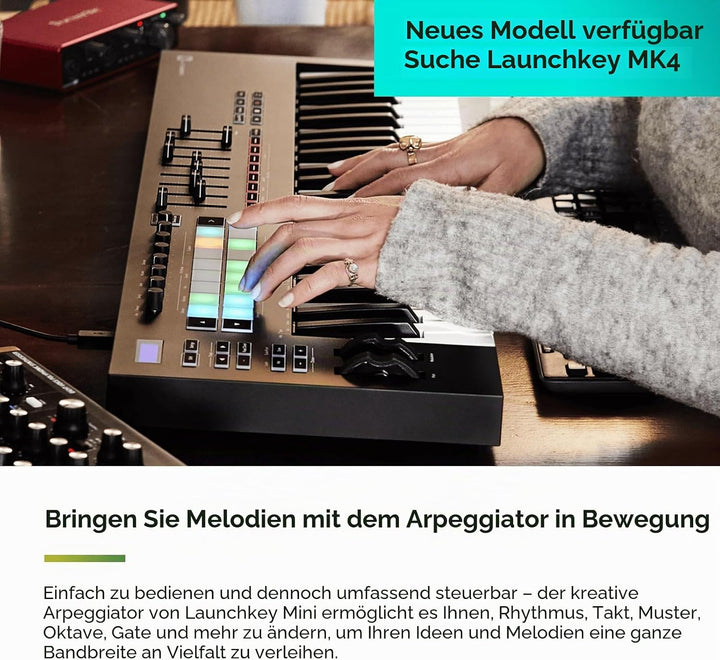 Novation Launchkey 49 [MK3] MIDI-Controller-Keyboard – Nahtlose Integration in Ableton Live. Akkordm