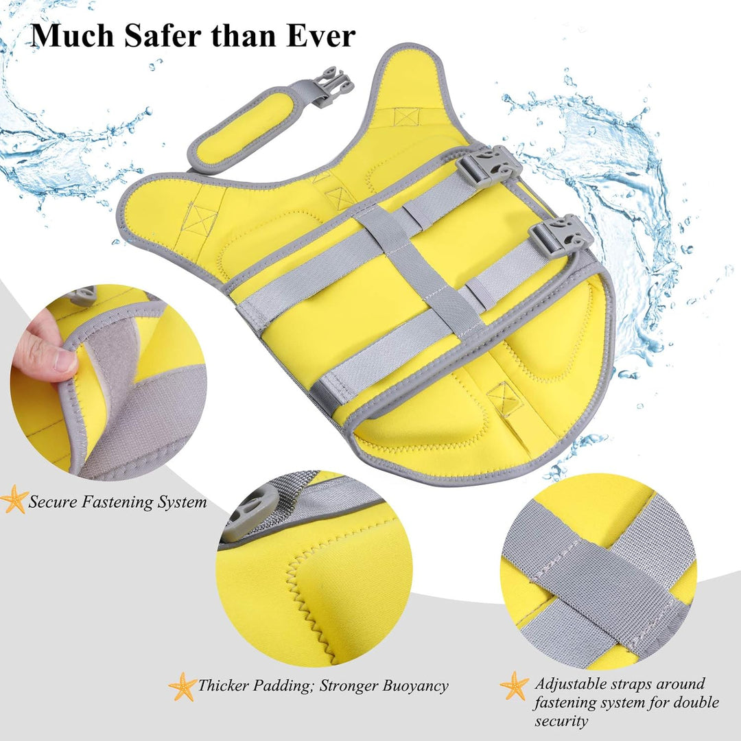 VIVAGLORY High Buoyancy Schwimmweste Hund, Rettungsweste, Hundeschwimmweste für Bootfahren, Schwimmh