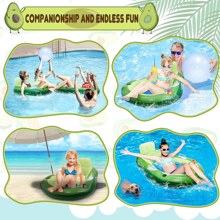 COOLJOYA Inflatable Float Luftmatratze Pool Luftmatratze Wasser Aufblasbare Schwimmringe Floss Wasse