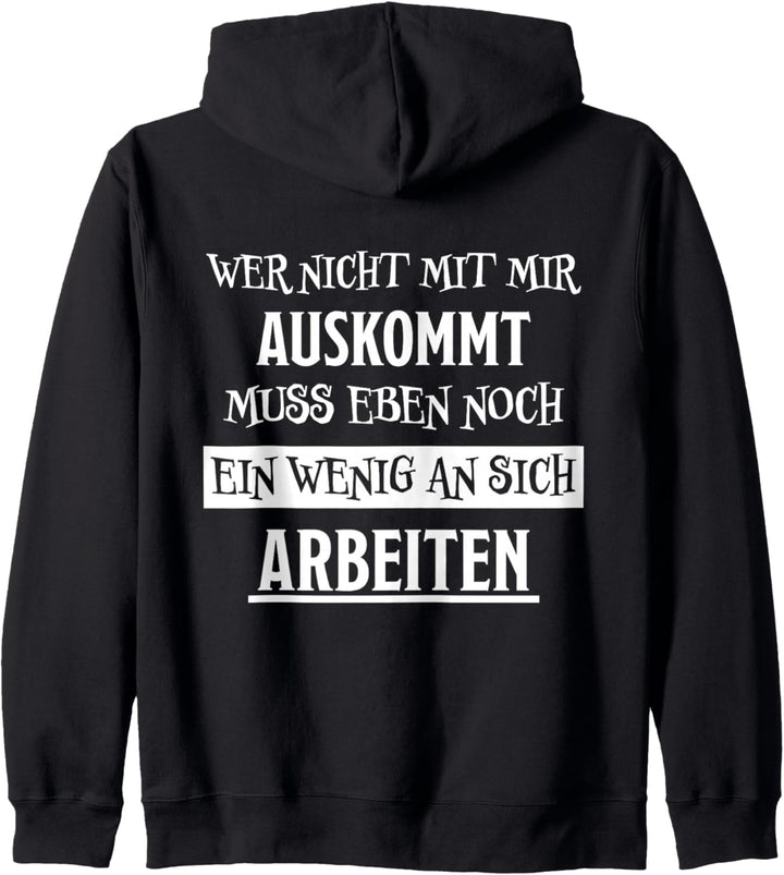 Arbeiten Witziger Lustiger Spruch Frech Arrogant Fun Sprüche Kapuzenjacke