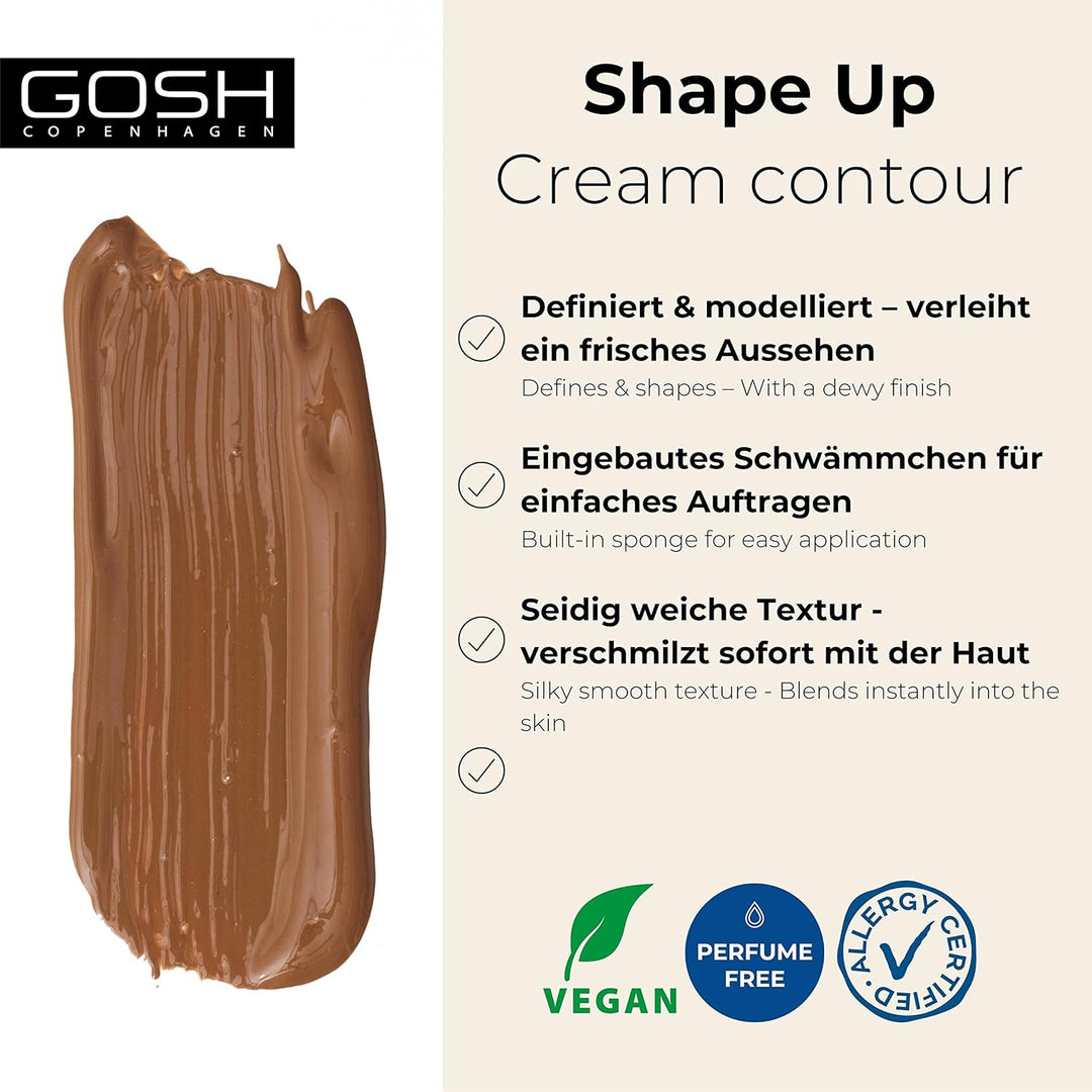 GOSH Cream Contour SHAPE UP I Contouring Stick für definierte Gesichtszüge & sanfte Übergänge I mit