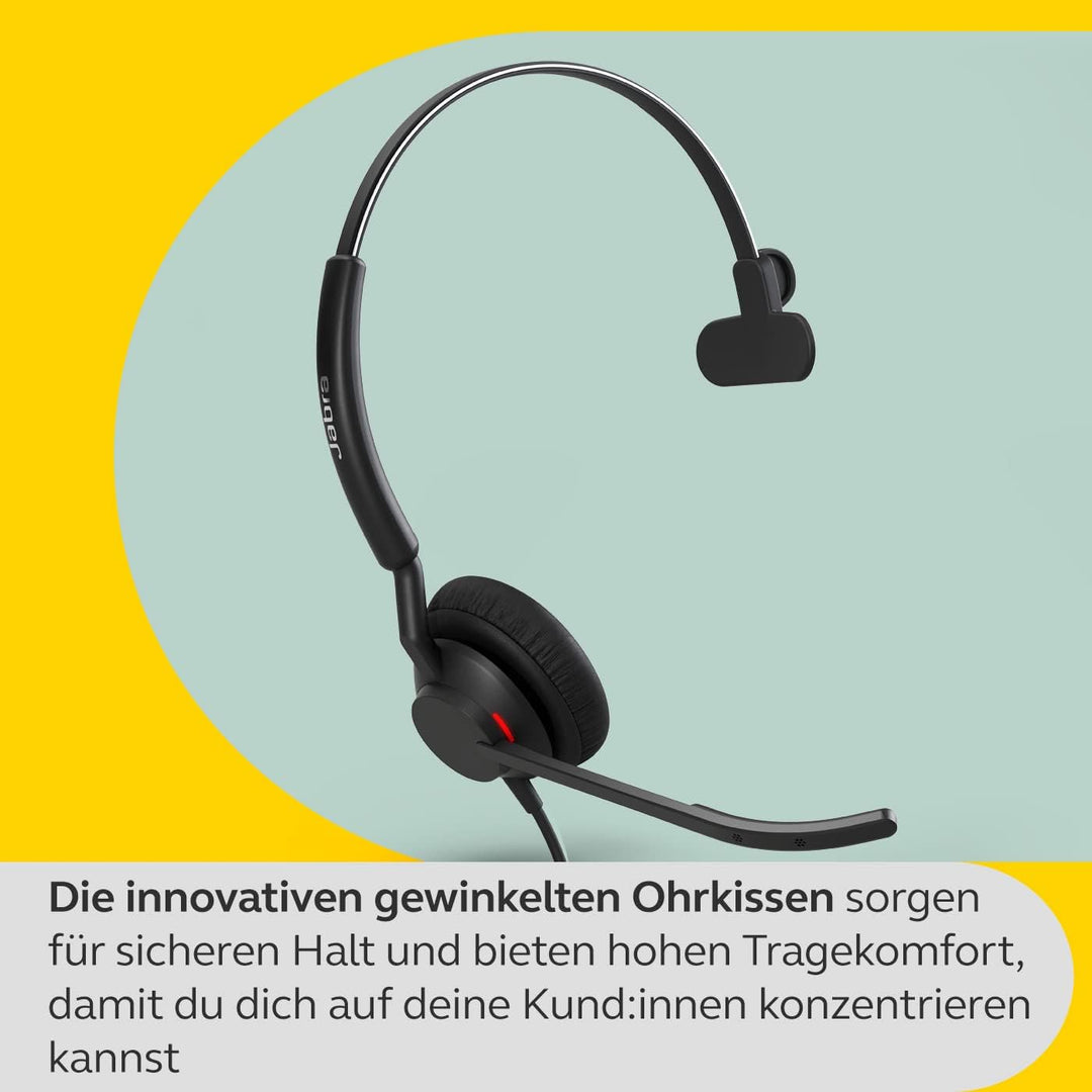 Jabra Jabra Engage 40 USB-A UC Mono, Schwarz USB-A Mono + Steuereinheit UC, USB-A Mono + Steuereinhe
