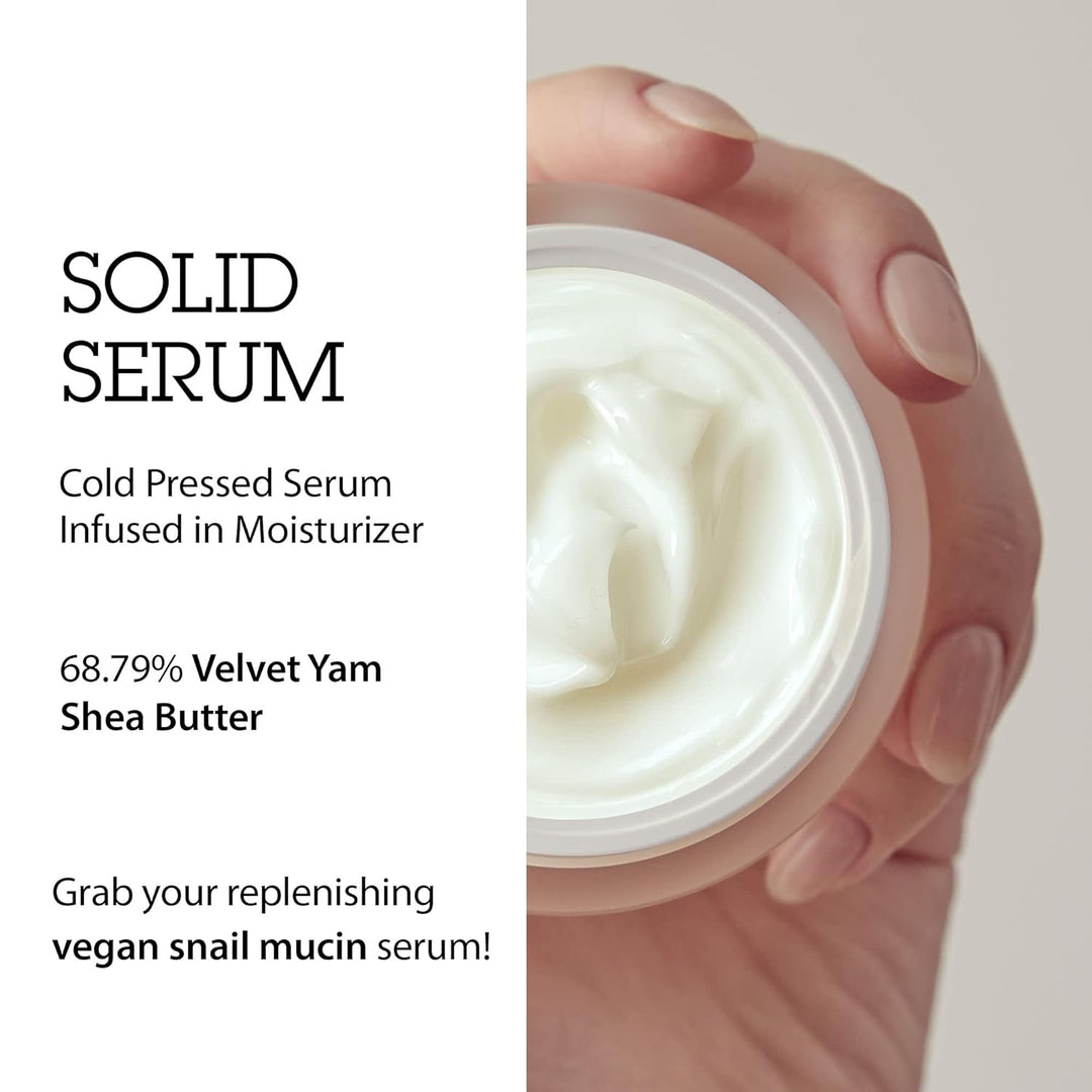 Blithe Pressed Serum Samt Yam Mucin Gesichtsfeuchtigkeitscreme - Sheabutter Gesichtscreme für sehr t