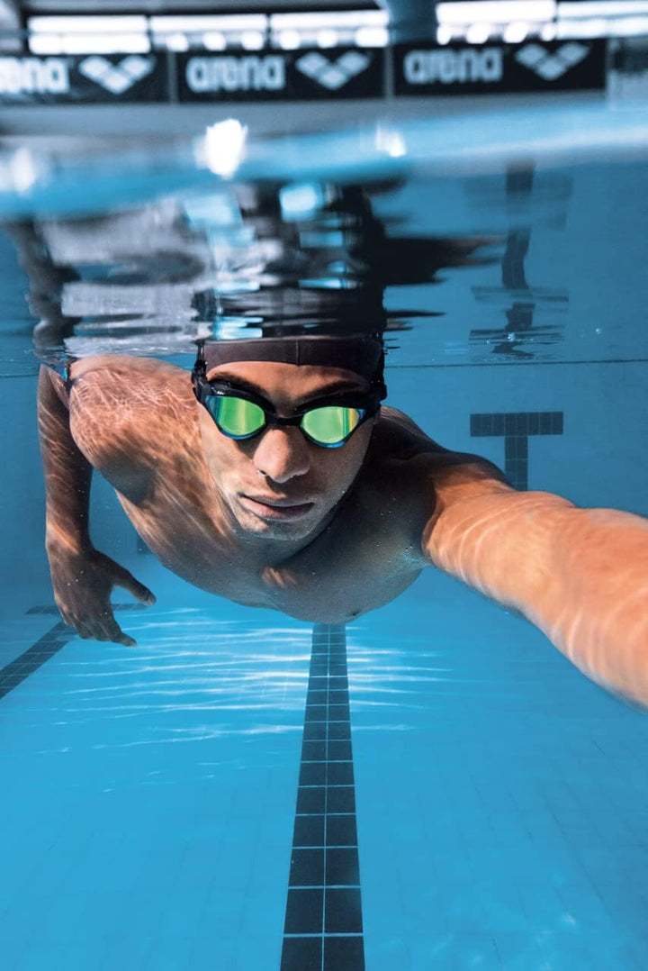 ARENA Unisex Cobra Tri Swipe Mr Schwimmbrille (1er Pack) Einheitsgrösse Silver-Army, Einheitsgrösse