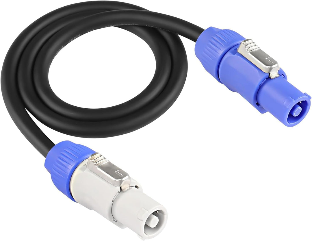 XMSJSIY PowerCon-Stromkabel AC PowerCon Eingang zu Ausgang 12AWG 3-Pin-Stromverlängerungskabel für L