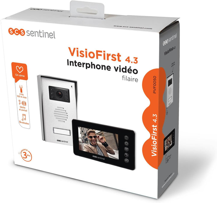 SCS Sentinel PVF0050 Verkabelte Video-Türsprechanlage Prim'VisioFirst 4.3