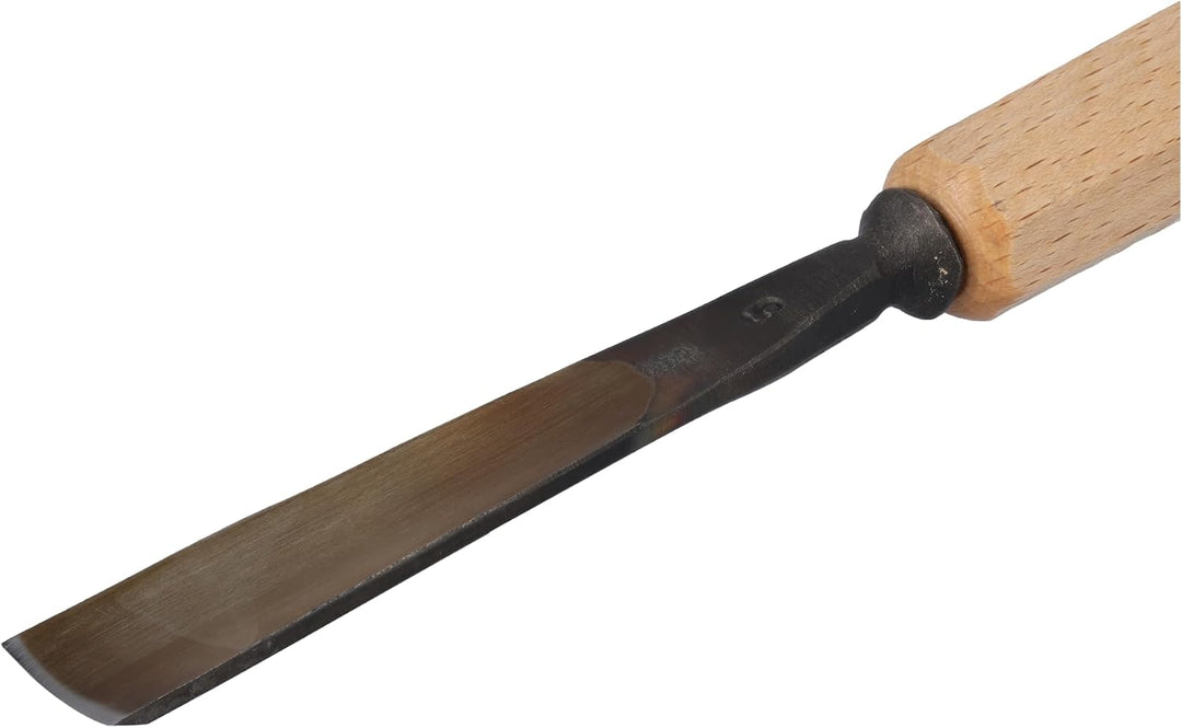 STUBAI Stemmeisen Stechbeitel Serie 52 - Form 5 | Gerades Hohleisen - 16 mm, mit Holzgriff, zum Vors