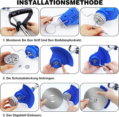 Akku Rasentrimmer mit Akku 21V Freischneider mit 2 Batterien, Akku Motorsense & Rasentrimmer Rasen m