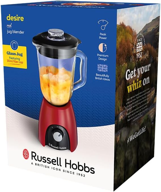 Russell Hobbs Standmixer [Smoothie Maker] Mixer (Blender, 1,5L Glasbehälter, 2 Stufen und Pulse-Funk