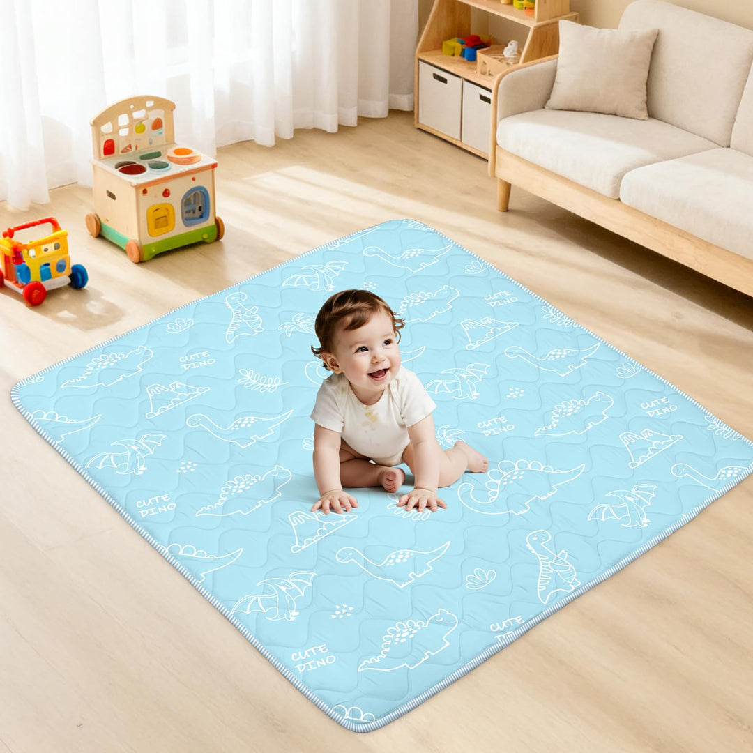Krabbelmatt Baby 127x127cm,Faltbar Spielmatte Baby,Weiche Dicke Krabbeldecke maschinenwaschbare für