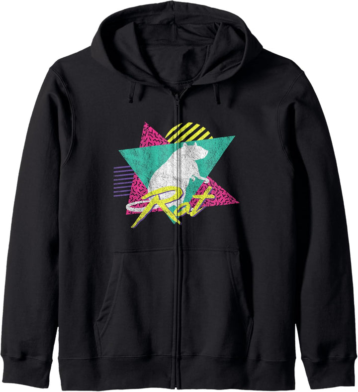 Vintage Retro 80er oder 90er Jahre Cool Rat Kapuzenjacke