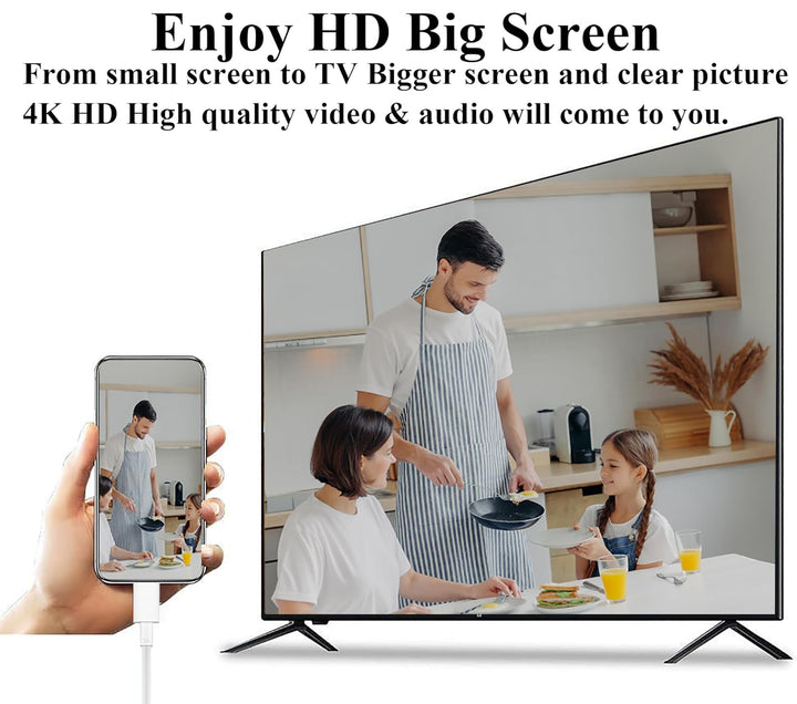 zdyCGTime Telefon und Tablet 1080P HDTV Spiegelkabel 2 in 1, HD HDMI Stecker zu 2 USB Buchse/Stecker