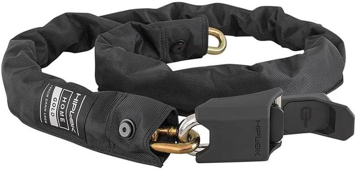 Hiplok HOME SILVER, Kettenschloss, Unisex, ALL BLACK, 120 cm Schliessumfang