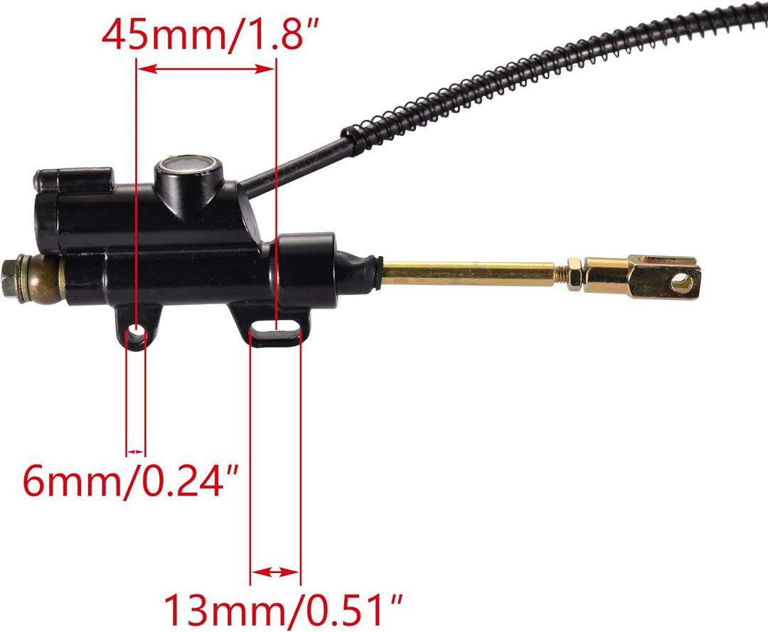 WOOSTAR Hinterradbremse Hauptbremszylinder Bremssattel Ersatz für SSR 125ccm 110ccm Pit Dirtbike Chi