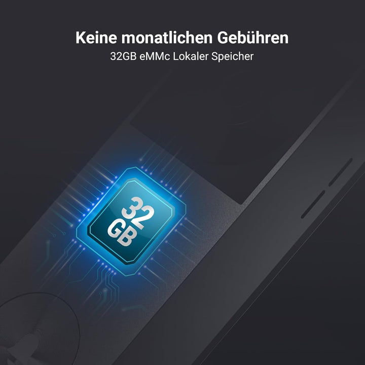 EZVIZ Kabellose Türklingel mit Solarpanel, Video Türklingel mit 2K Kamera, Farbnachtsicht, Personene