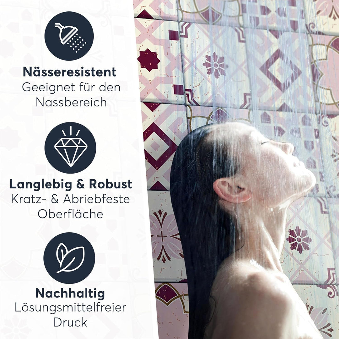 CREATISTO Mosaik Klebefliesen Stickerfliesen Fliesenfolie - Selbstklebende Fliesen Folie I Stickerfl