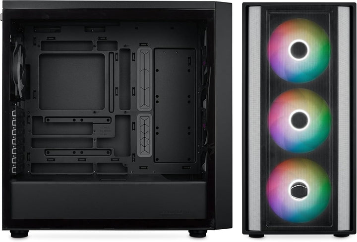 Cooler Master MasterBox 600 – E-ATX-Airflow-Gehäuse Back-Connect-MB- und 420 mm Kühler-fähig, 3 x 14