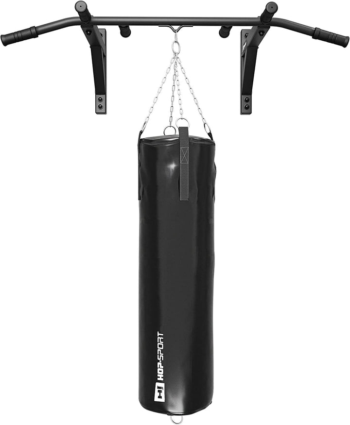 Hop-Sport Multigriff Klimmzugstange für Wandmontage HS-2004K – Profi Fitness Pull Up Bar mit 6 rutsc