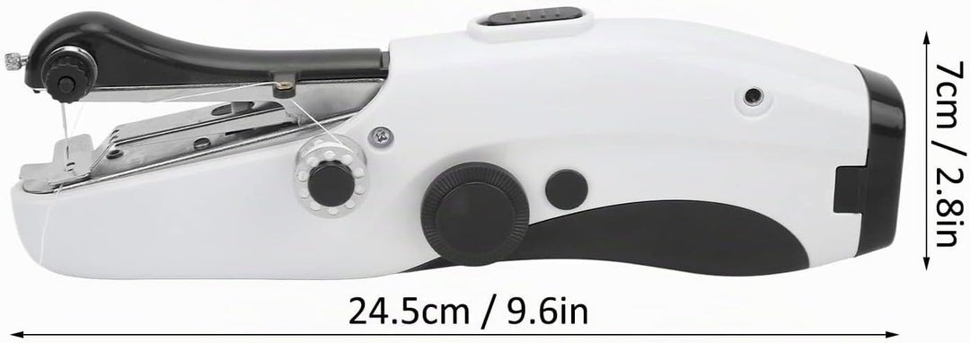 Ledernähmaschine, Leichte und robuste Mini-Nähmaschine Handnähmaschine mit Einfädler für die Heimrei
