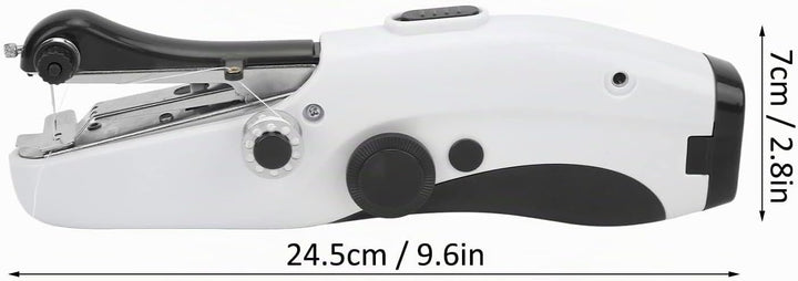 Ledernähmaschine, Leichte und robuste Mini-Nähmaschine Handnähmaschine mit Einfädler für die Heimrei