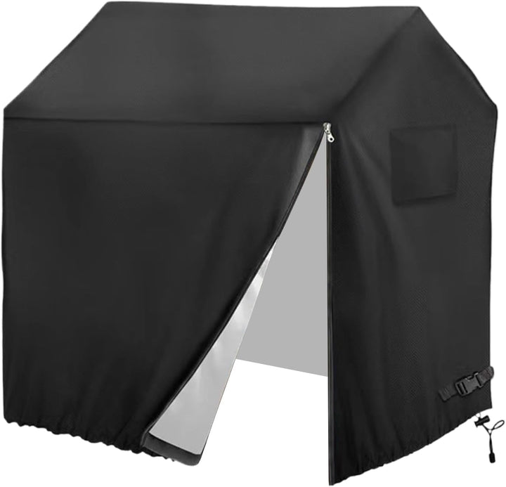 145x145x160 Cm Schwarz Spielhaus Kinder Outdoor Abdeckplane 420D Oxford-Tuch Wasserdicht Tragbares P