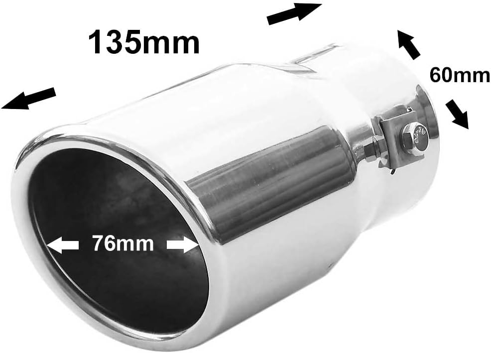 Auspuffblende Endrohr Endstuck Auspuff Blende Schalldampf Sportauspuff Universell Schalldampf Sport