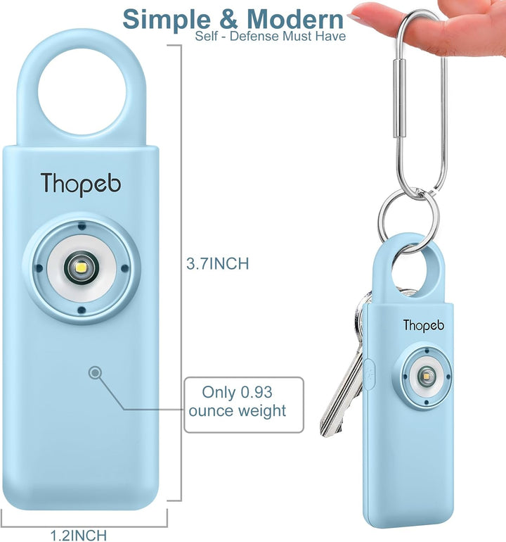 Thopeb® Persönlicher Birdie-Sicherheitsalarm-Schlüsselanhänger für Damen, für Selbstverteidigung, 13