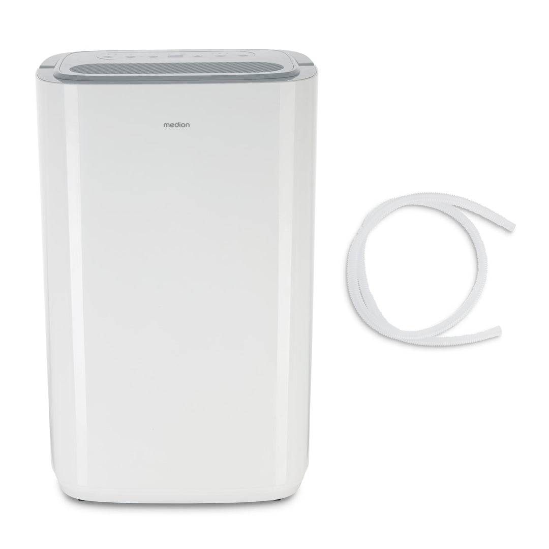 MEDION DH20 Luftentfeuchter elektrisch (bis zu 100m³ (20m²), 20Liter/24h, 43db leise, elektrischer R