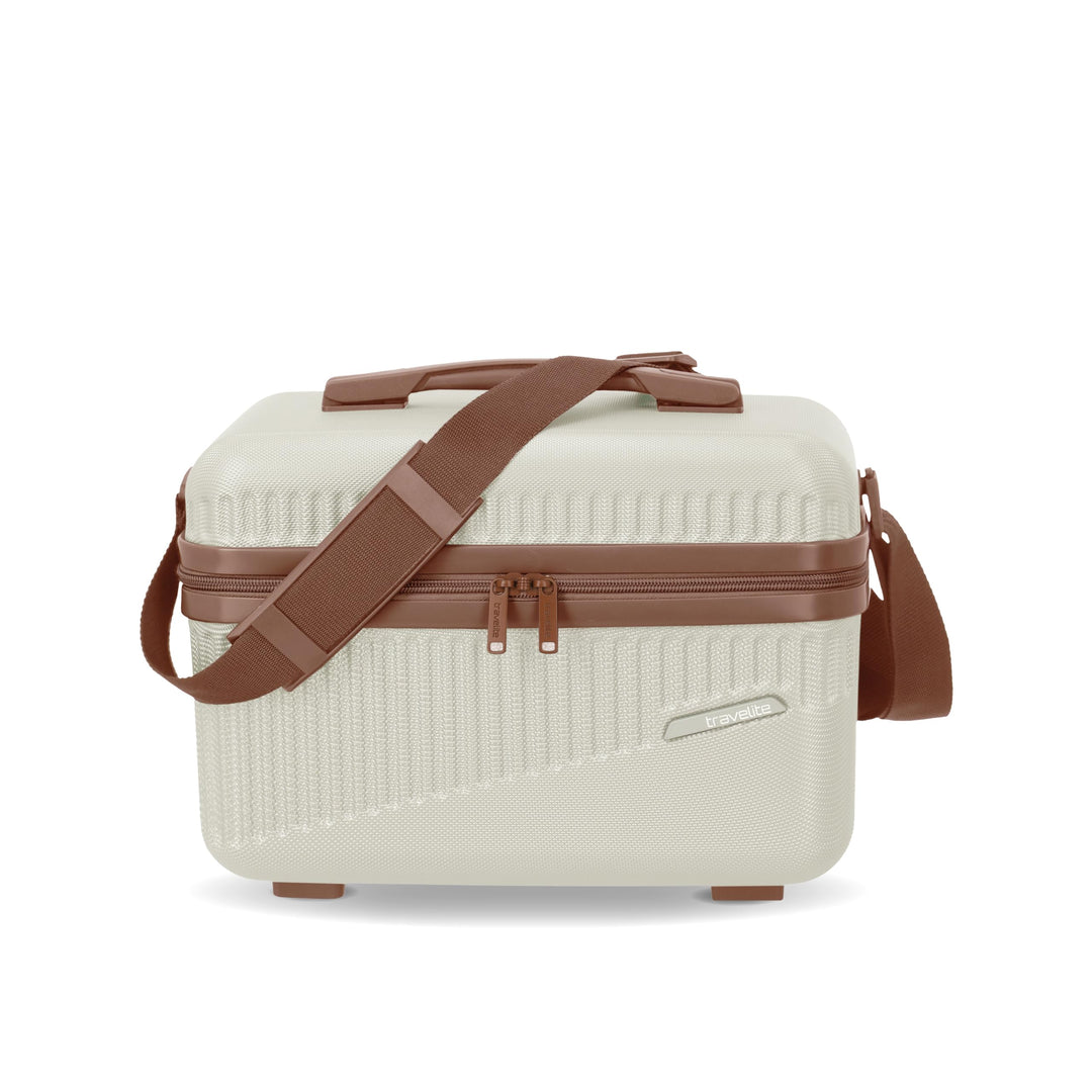 travelite Beautycase Hartschale Handgepäck, Bali, Kosmetikkoffer mit Organizer -und Aufsteckfunktion