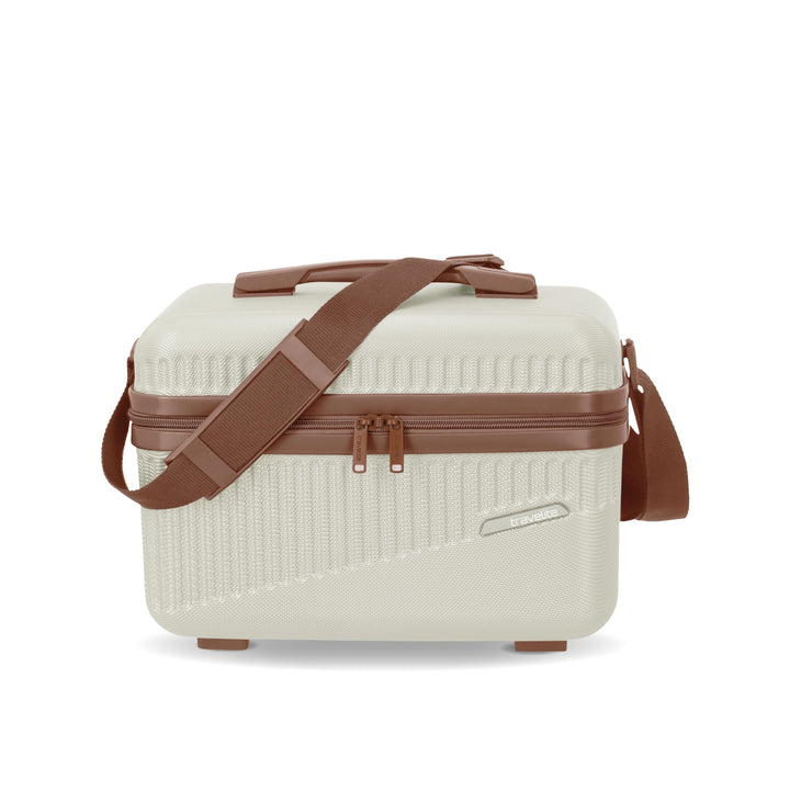 travelite Beautycase Hartschale Handgepäck, Bali, Kosmetikkoffer mit Organizer -und Aufsteckfunktion