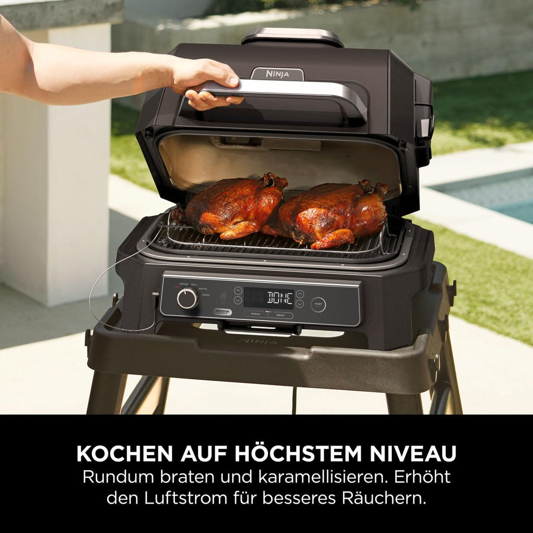Ninja Woodfire XL Röst- & Räucher-Grillrost, perfekt zum Räuchern grosser Fleischstücke, leicht zu r
