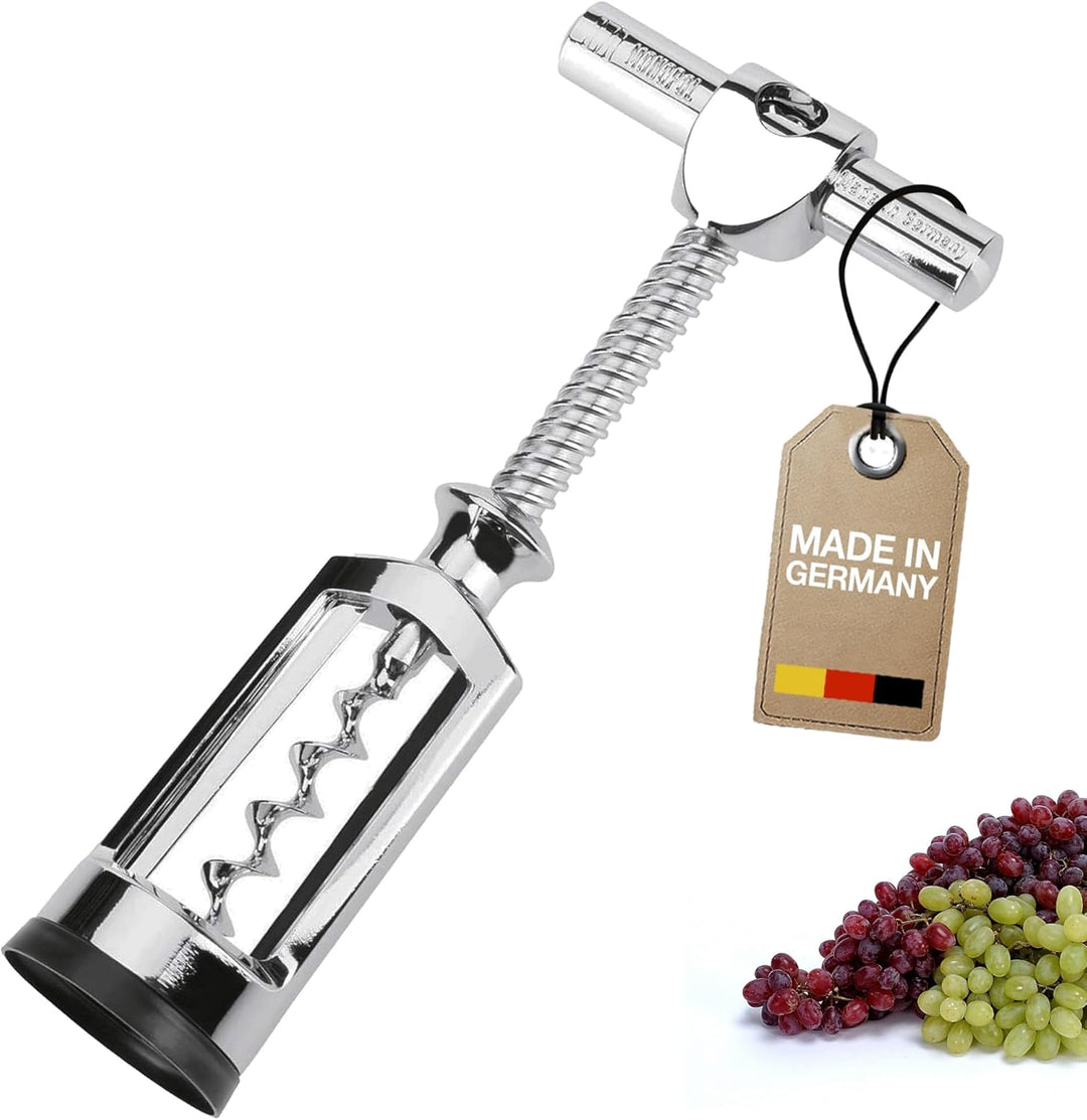 Westmark Glockenkorkenzieher mit Korkabstreifer, Monopol Edition, Stahl/Zink-Druckguss, Chianti, Ver